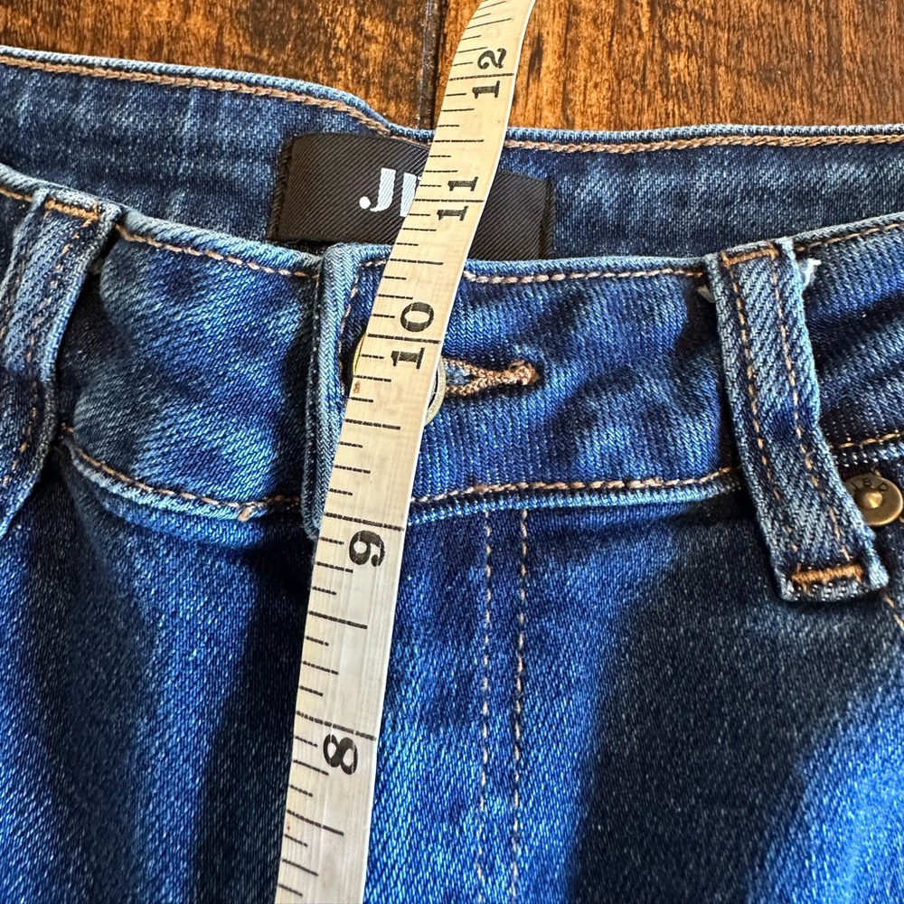 JBD | High Rise Cropped Wide Leg Jeans Raw Hem, Size 26 - Picture 11 of 13